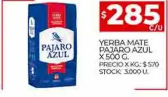 Supermercados DIA Yerba mate pajaro azul oferta