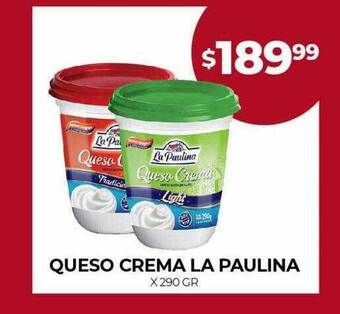 Supermercados Tadicor Queso crema la paulina oferta