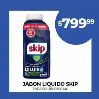 Supermercados Tadicor Jabon liquido skip para diluir oferta