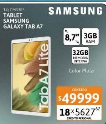 Cetrogar Tablet samsung oferta