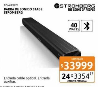 Cetrogar Barra de sonido bluetooth stage stromberg oferta