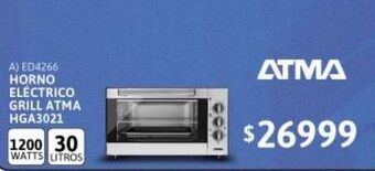 Cetrogar Horno eléctrico grill hga3021 30 lt 1200w atma oferta