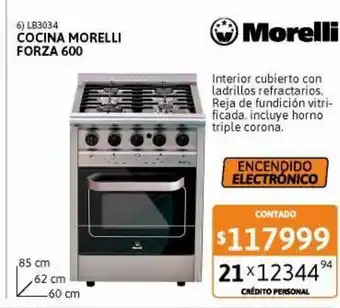 Cetrogar Cocina morelli forza 600 4 hornallas oferta