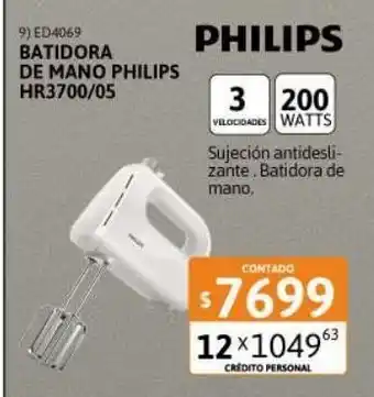 Cetrogar Batidora de mano philips 200w oferta