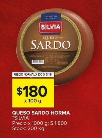 Carrefour Maxi Queso sardo horma silvia x 100g oferta