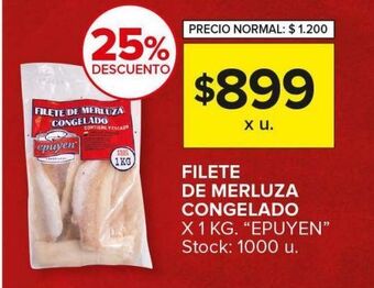 Carrefour Maxi Filetes de merluza congelado epuyén x 1kg oferta