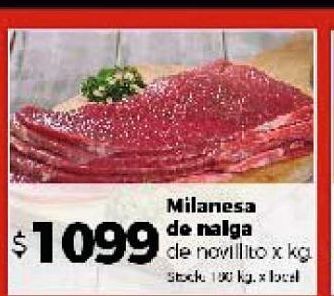 Disco Milanesa de nalga de novillito kg oferta