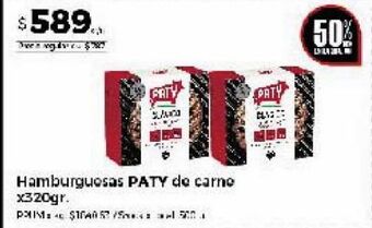 Disco Hamburguesas paty de carne x 320g oferta
