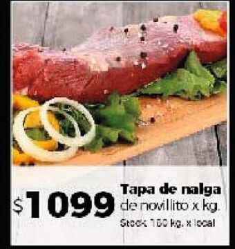 Disco Tapa de nalga de novillito x kg oferta