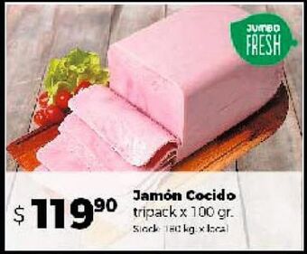 Disco Jamón cocido tripack x 100g oferta