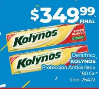 Diarco Dentifrico Kolynos oferta