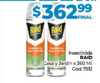 Diarco Insecticida Raid Casa y Jardin oferta