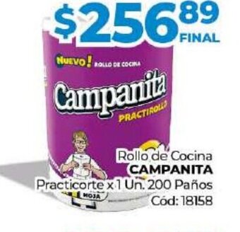 Diarco Rollo de Cocina Campanita Practicorte x 1 un oferta