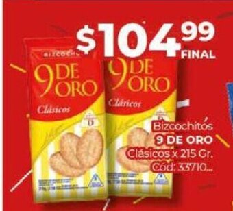 Diarco Bizcochitos 9 De Oro oferta