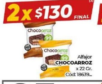 Diarco Alfajor Chocoarroz oferta