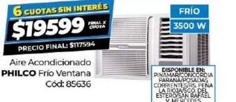 Diarco Aire Acondicionado Philco Frío Ventana oferta