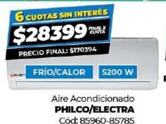 Diarco Aire Acondicionado Philco/Electra oferta