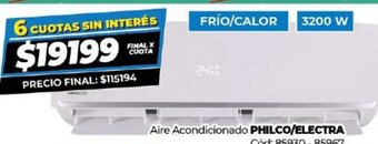 Diarco Aire Acondicionado Philco/Electra oferta