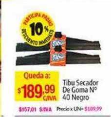 Tibu secador de goma n°40 negro