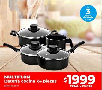 Supermayorista Vital Multiflón batería cocina oferta