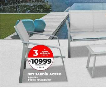 Supermayorista Vital Set jardín acero oferta