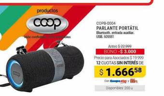Cooperativa Obrera Coop copb-0004 parlante portátil oferta