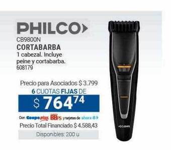 Cooperativa Obrera Philco cortabarba oferta
