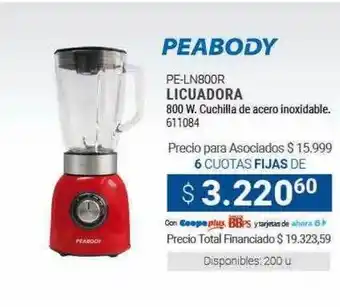 Cooperativa Obrera Peabody licuadora oferta