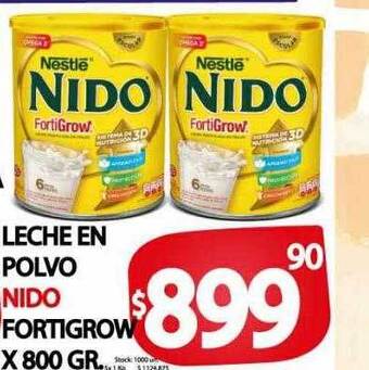 Supermercados Mariano Max Leche en polvo nido fortigrow oferta