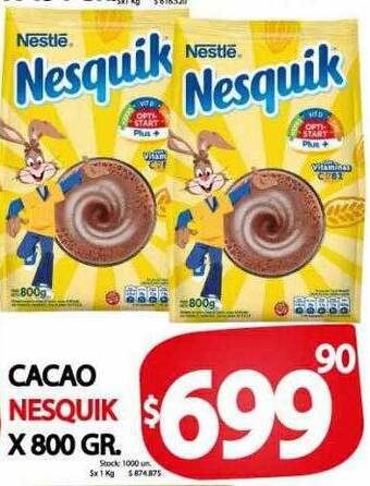 Supermercados Mariano Max Cacao nesquik oferta