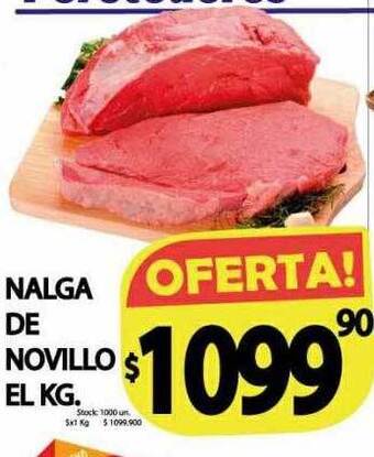 Supermercados Mariano Max Nalga de novillo oferta