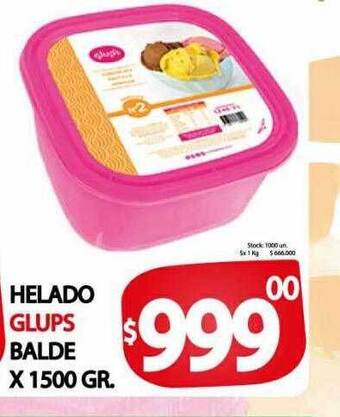 Supermercados Mariano Max Helado glups balde oferta