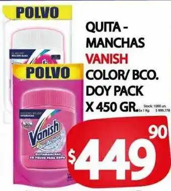 Supermercados Mariano Max Quita - machas vanish color o bco oferta