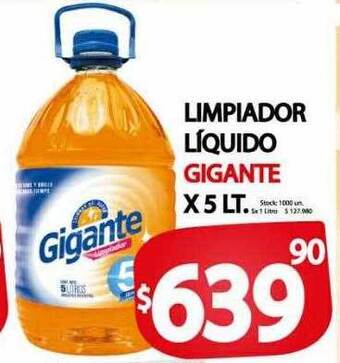 Supermercados Mariano Max Limpiador líquido gigante oferta