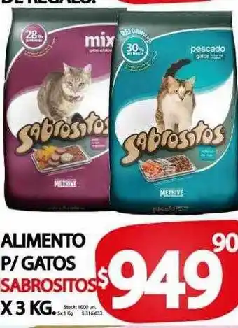 Supermercados Mariano Max Alimento p-gatos sabrositos oferta