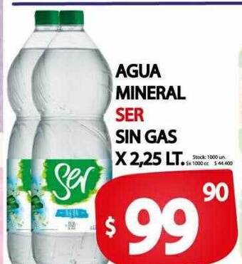 Supermercados Mariano Max Agua mineral ser sin gas oferta
