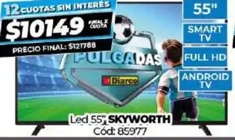 Diarco Led 50" Skyworth oferta