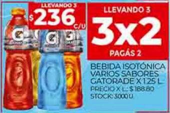 Supermercados DIA Bebida isotónica varios sabores gatorade oferta