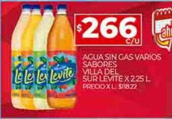 Supermercados DIA Agua sin gas varios sabores villa del sur levite oferta