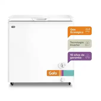 Frávega Freezer horizontal gafa blanco inverter 205lts fghi200b-m oferta
