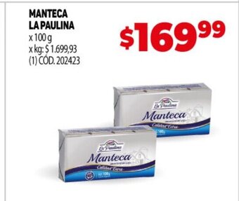 Makro Manteca La Paulina oferta