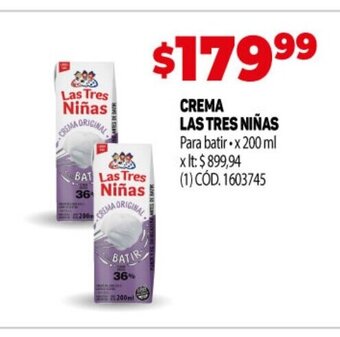Makro Crema Las Tres Ninas oferta