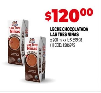 Makro Leche Chocolatada Las Tres nINAS oferta