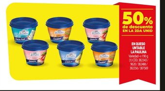 Makro En Queso Untable La Paulina oferta