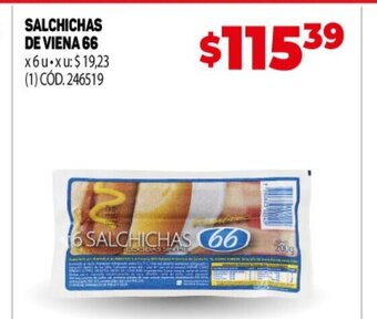 Makro Salchichas De Viena 66 oferta