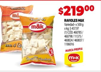 Makro Ravioles M&k oferta