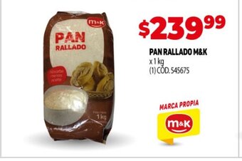 Makro Pan Rallado M&k oferta