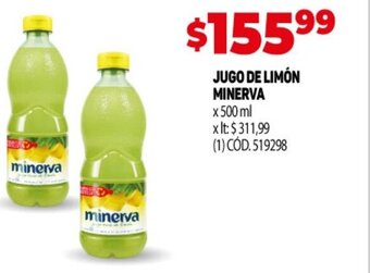 Makro Jugo De Limon Minerva oferta