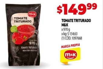 Makro Tomate Triturado m&k oferta