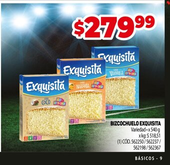 Makro Bizcochuelo Exquisita oferta